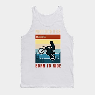 Motocross Born To Ride Tank Top